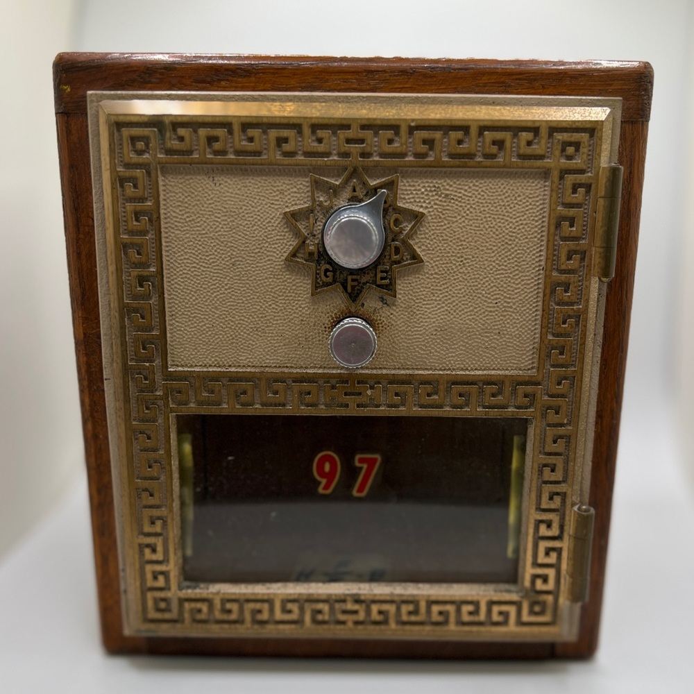 1960s US Post Office Combination Lock Box Coin Bank